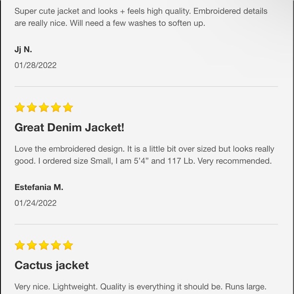 Forever 21 Embroidered Light Denim Jacket - Picture 5 of 6